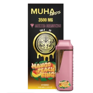 MUHA MEDS MANGO PEACH RINGS 3500 MG DISPOSABLE| HYBRID