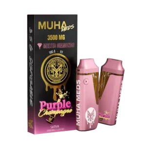 MUHA MEDS PURPLE CHAMPAGNE 3500 MG DISPOSABLE| SATIVA